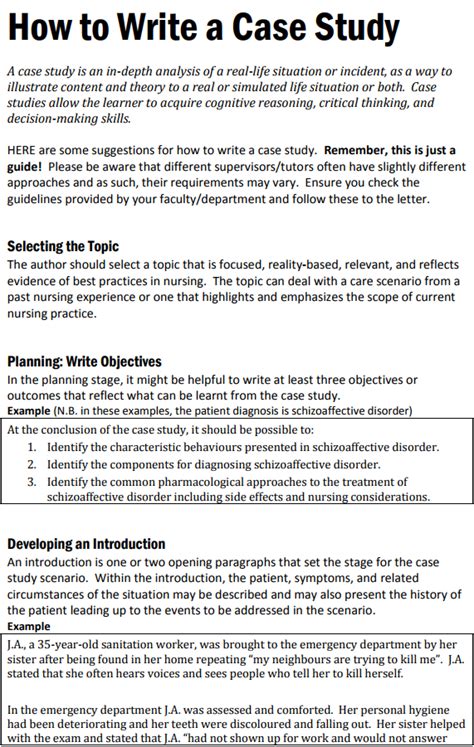 how to write case study essay